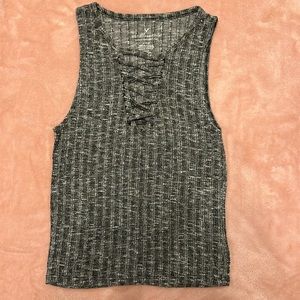 American Eagle Tank Top Size M, Black and White